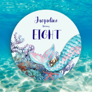 8th Birthday Watercolor Mermaid Under The Sea Invitation