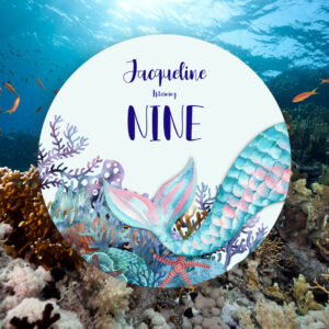 9th Birthday Watercolor Mermaid Under The Sea Invitation