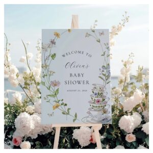 A Baby is Brewing Tea Party Baby Shower Welcome Foam Board