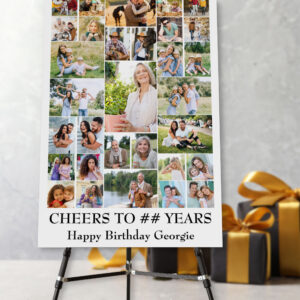 Birthday Photo Collage 31 Picture Welcome Foam Board