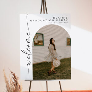 BLAIR Boho Arch Photo Bridal Shower Welcome Foam Board