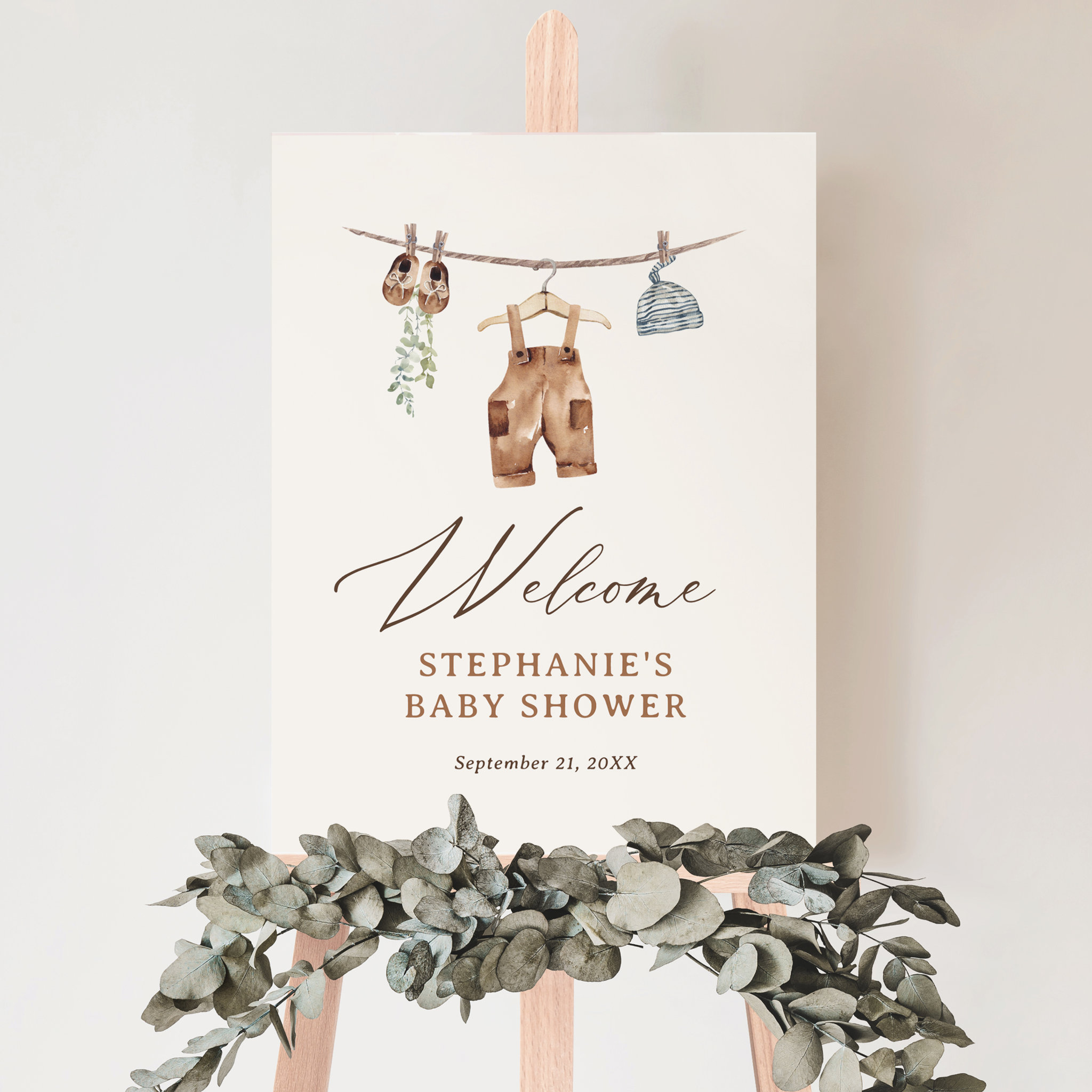 Boho Baby Clothes Boy Baby Shower Welcome Sign
