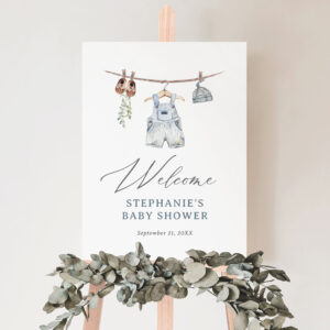 Boho Baby Clothes Boy Baby Shower Welcome Sign