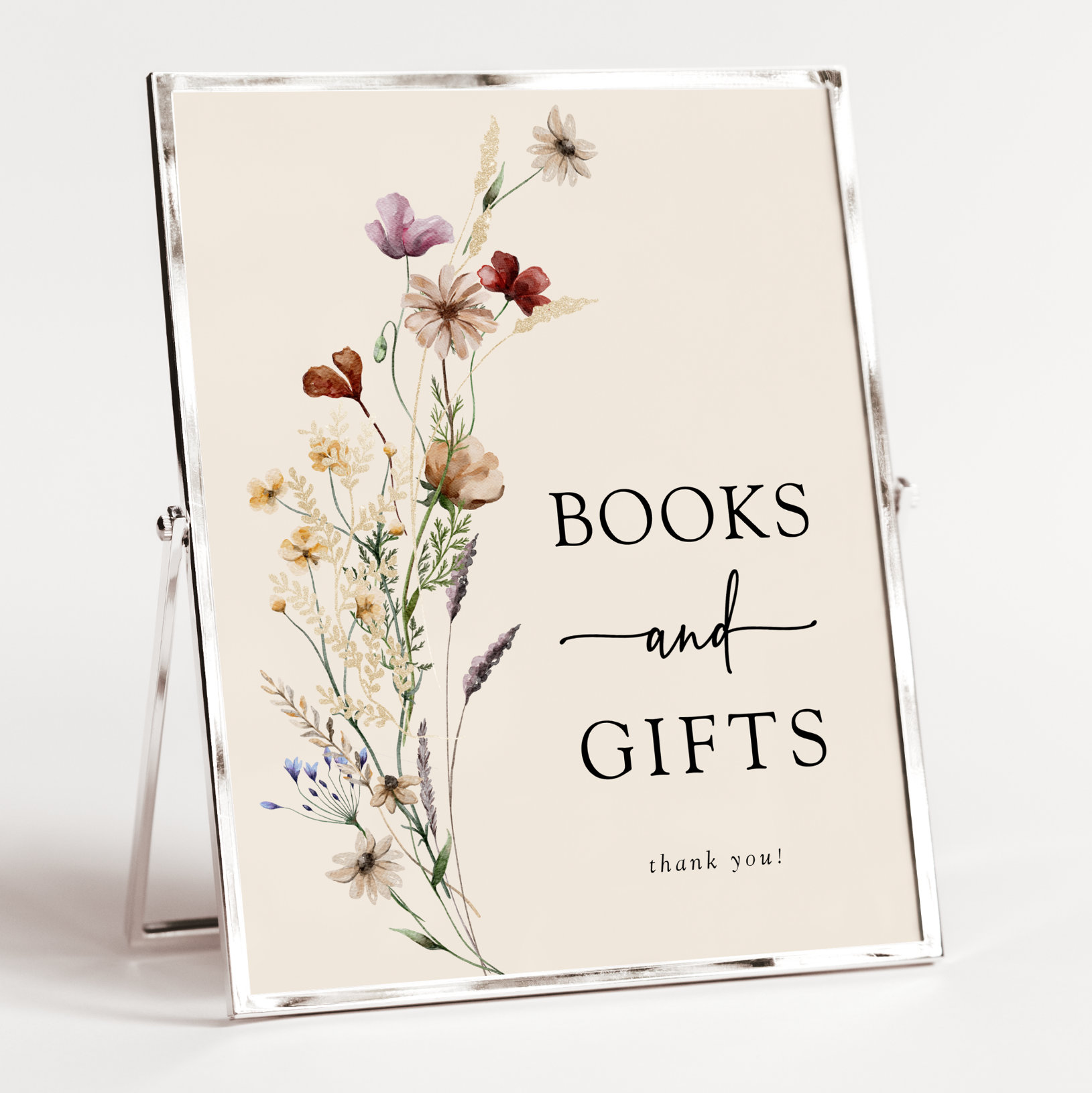 Boho Floral Baby Shower Poster