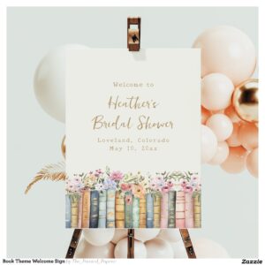 Book Theme Welcome Sign