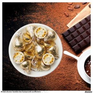 Bridal shower bumble bee honeycomb sunflowers hershey?'s kisses?