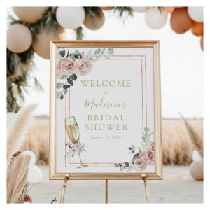 Brunch and Bubbly Bridal Shower Welcome Sign