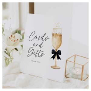 Bubbly Themed Bridal Shower Cards and Gift Sign