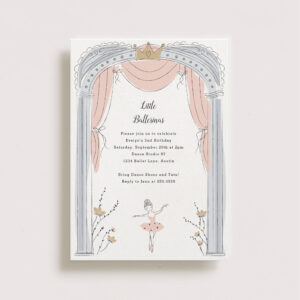 Center Stage Kids Birthday Party  Invitation