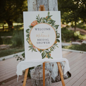 Citrus Main Squeeze Bridal Shower Welcome Sign