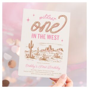 Cowgirl First Birthday Invitation