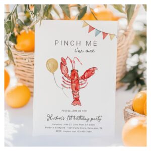 Crawfish Birthday Invitation Crawfish Party
