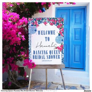 Dancing Queen Mamma Mia Bridal Shower Welcome Foam Board