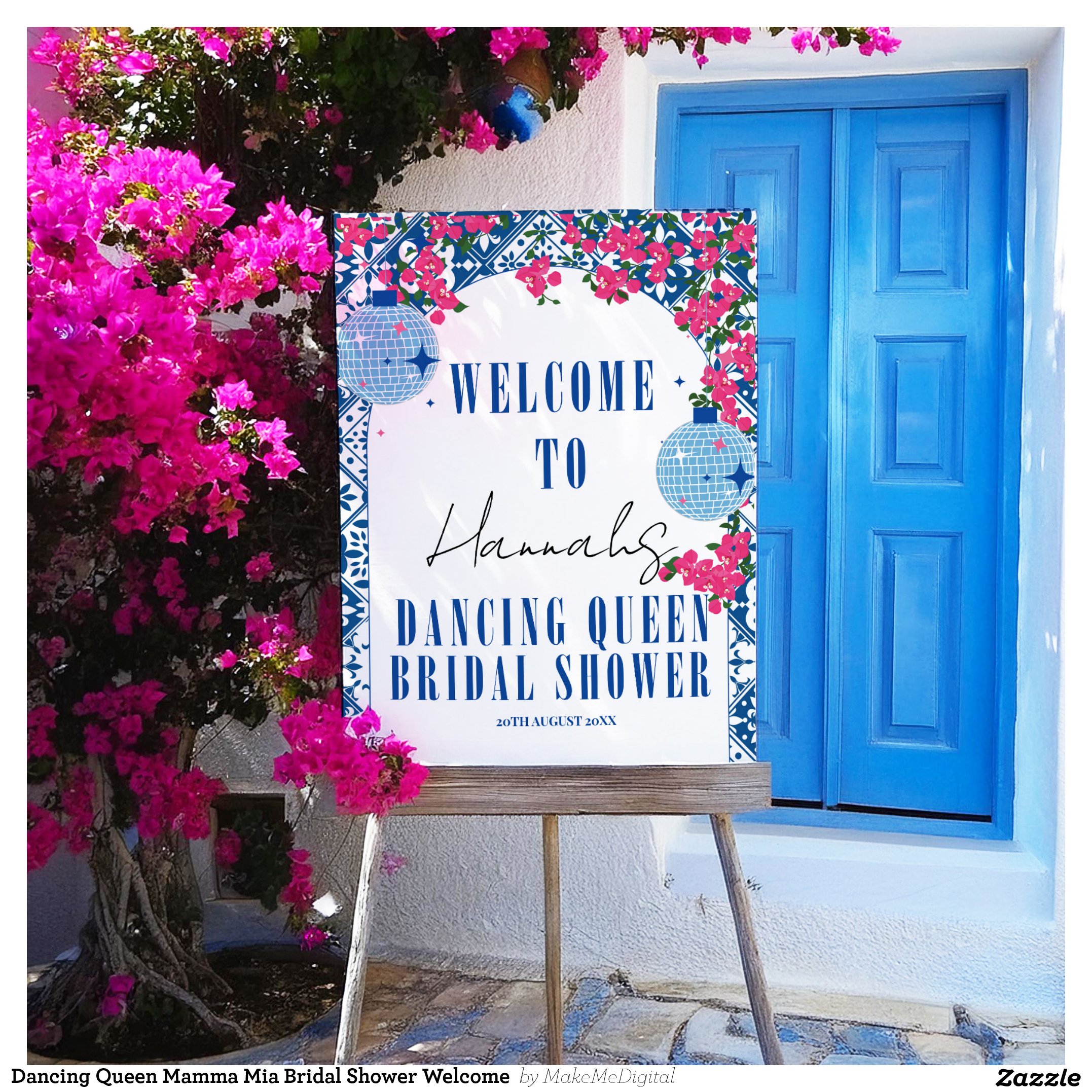 Dancing Queen Mamma Mia Bridal Shower Welcome  Foam Board