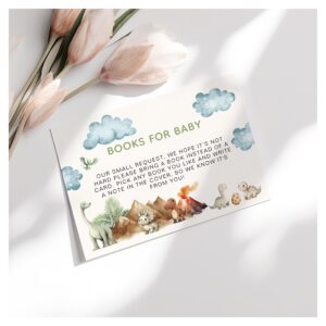 Dinosaur Books For Baby Baby Shower Enclosure Card