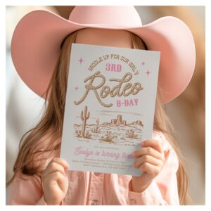 Editable Rodeo Birthday Party Invitations