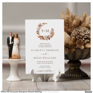 Elegant Fall Leaves Wedding Invitation