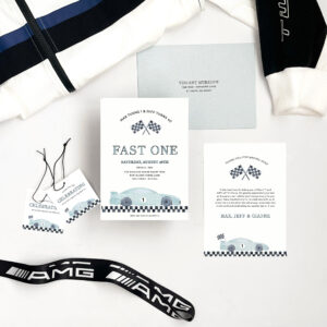 Fast One Birthday Invitation