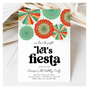 Fiesta Birthday Invitation