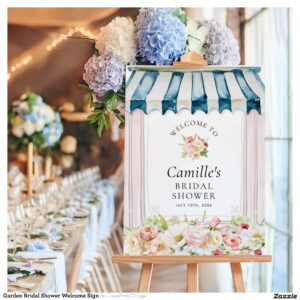 Garden Bridal Shower Welcome Sign