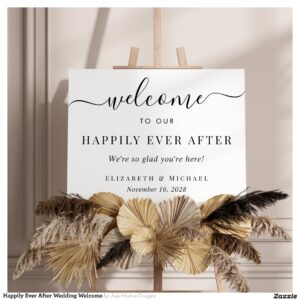 Happily Ever After Wedding Welcome Foam Board