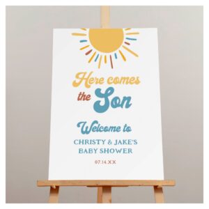 Here Comes The Sun Baby Shower Welcome Sign
