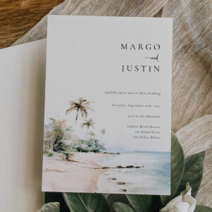 Island Destination Wedding Invitation