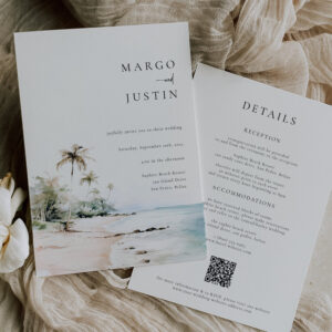 Island Destination Wedding Invitation