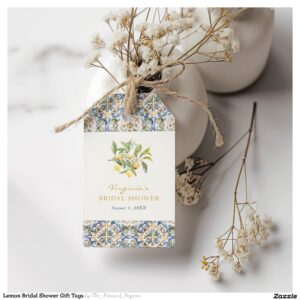 Lemon Bridal Shower Gift Tags