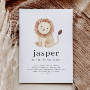 Lion Birthday Invitation