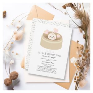 Little Dumpling Baby Shower Invitation