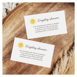 Little Sunshine Baby Shower Display Shower  Enclosure Card