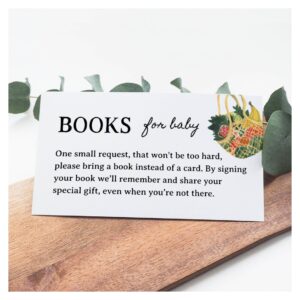 Locally Grown Baby Shower Bring a Book Request  Enclosure Card