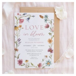 Love In Bloom Spring Floral Bridal Shower Invitation
