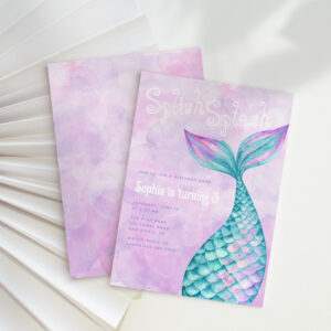 Mermaid Birthday Invitation