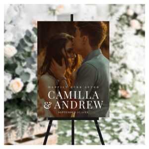 Modern Photo Elegant Wedding  Poster