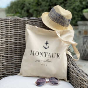 Nautical Anchor Destination Wedding Welcome Tote Bag