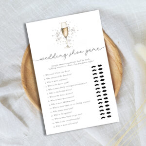 Pearls & Prosecco Wedding Shoe Bridal Shower Game