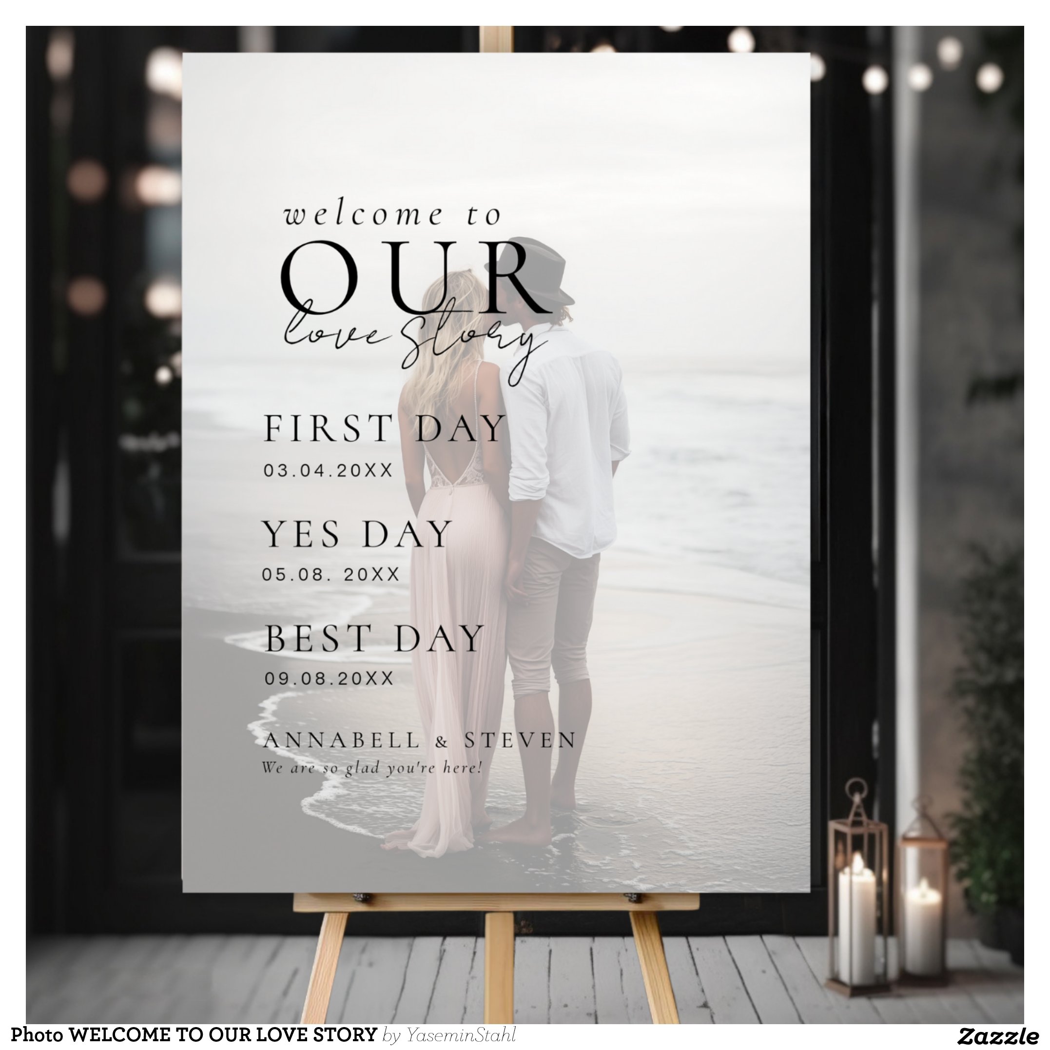 Photo WELCOME TO OUR LOVE STORY Foam Board
