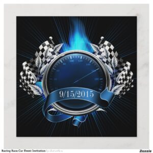 Racing Race Car Event Invitation