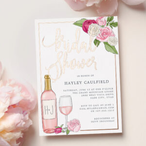 Ros? Garden   Bridal Shower Foil Invitation