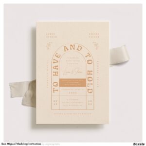San Miguel Wedding Invitation