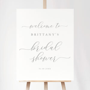 Simple Elegant Script Bridal Shower Welcome Sign