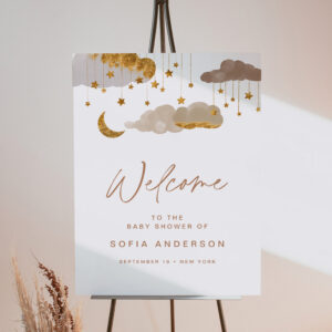 Twinkle Star Baby Shower Welcome Sign Foam Board