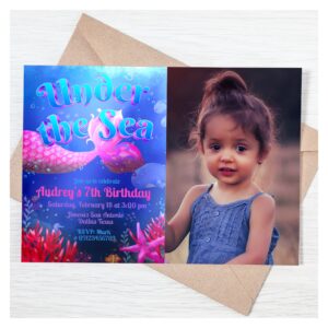 Under the Sea with Photo Landscape Invitation