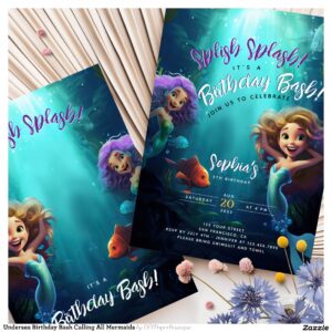 Undersea Birthday Bash Calling All Mermaids Invitation
