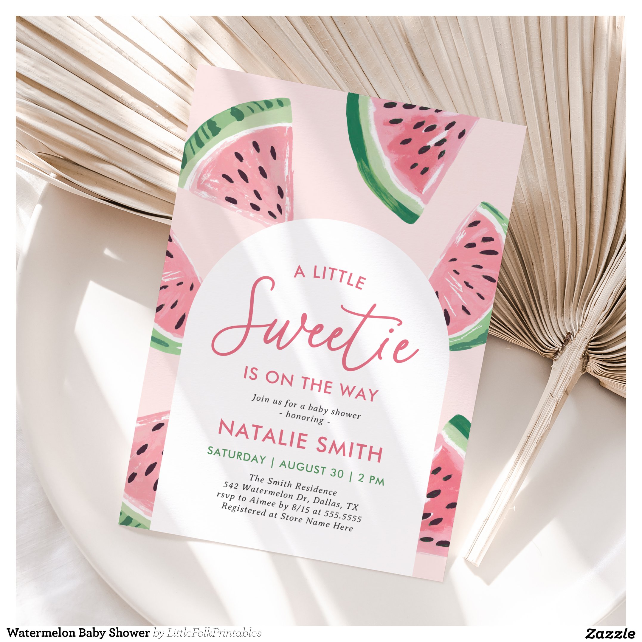 Watermelon Baby Shower Invitation