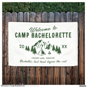Welcome to Camp Bachelorette Banner
