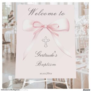 welcome to the Baptism Foam Board