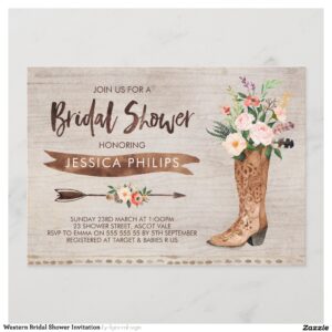Western Bridal Shower Invitation